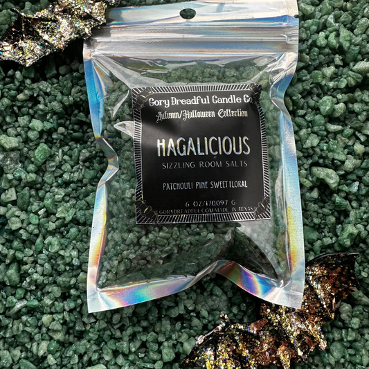 Hagalicious Sizzling Room Salt Crystal Potpourri: Patchouli Pine Sweet Florals Scent