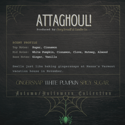 Attaghoul! Sizzling Room Salt Crystal Potpourri: Gingersnap White Pumpkin Spicy Sugar Scent