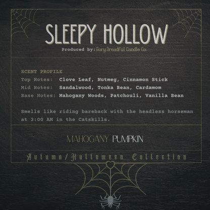 Sleepy  Hollow Sizzling Room Salt Crystal Potpourri: Mahogany Pumpkin Scent