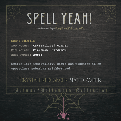 Spell Yeah! Wax Melt Brittle: Crystallized Ginger & Spiced Amber Scent