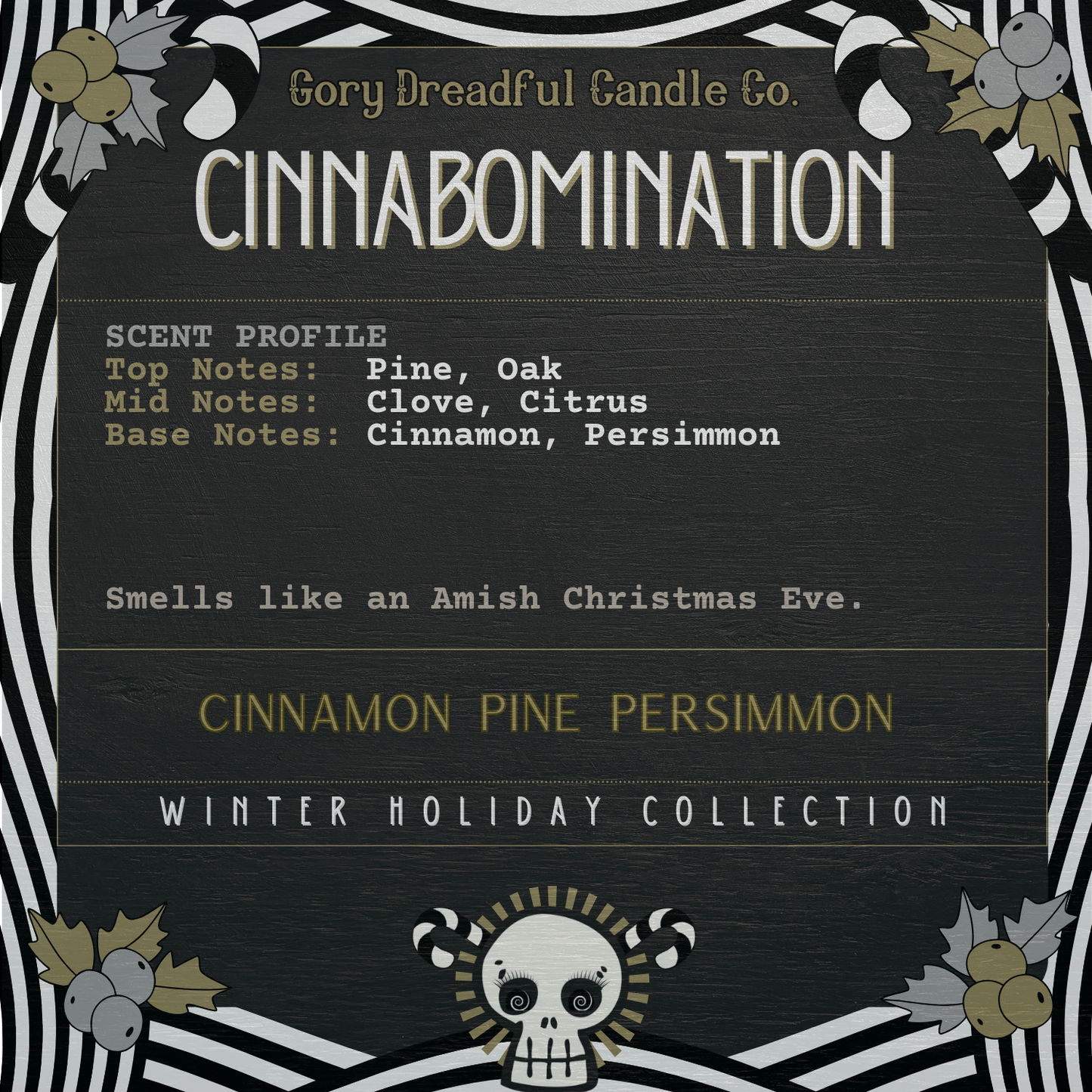 Cinnabomination Sizzling Room Salt Crystal Potpourri: Cinnamon Pine Persimmon Scent