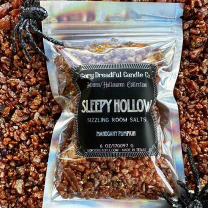 Sleepy  Hollow Sizzling Room Salt Crystal Potpourri: Mahogany Pumpkin Scent