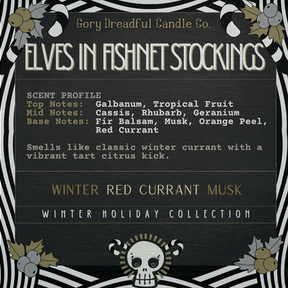 Elves in Fishnet Stockings Sizzling Room Salt Crystal Potpourri: Winter Red Currant Musk