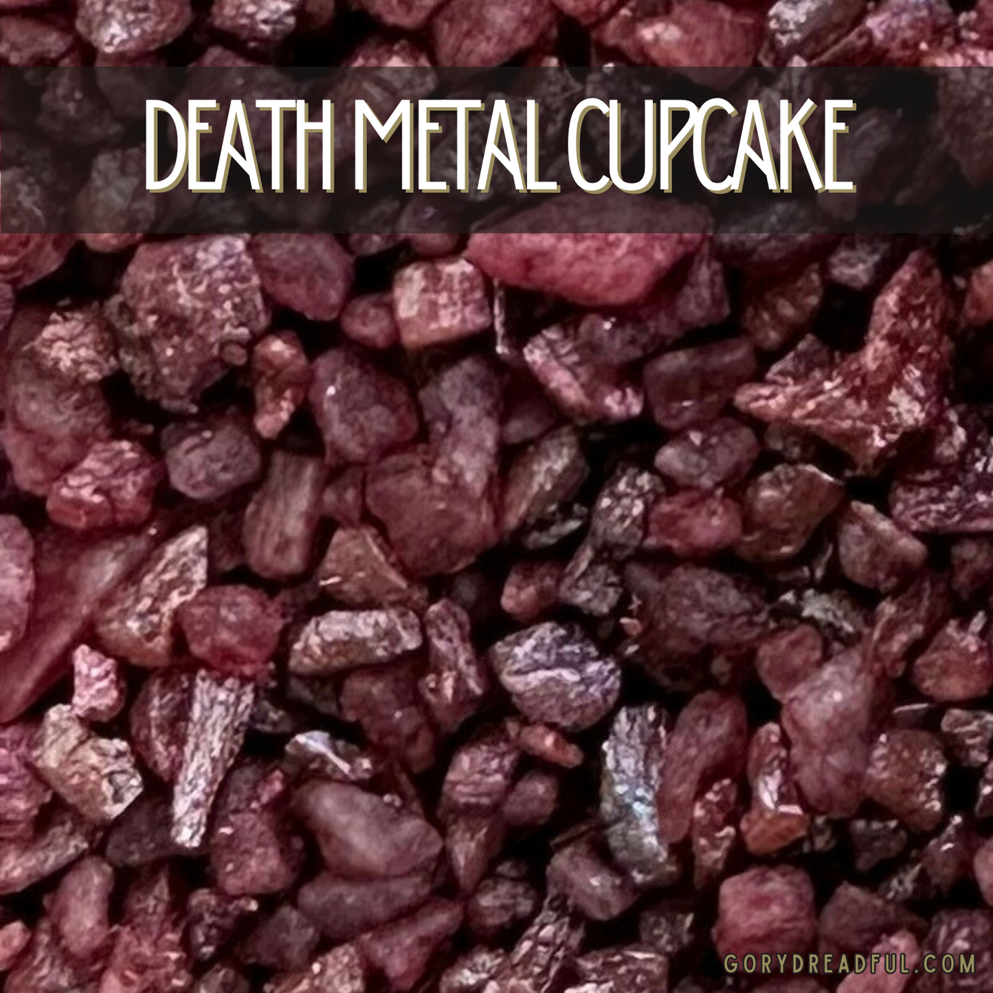 Death Metal Cupcake Sizzling Room Salt Crystal Potpourri: Chocolate Cherry Absinthe Scent