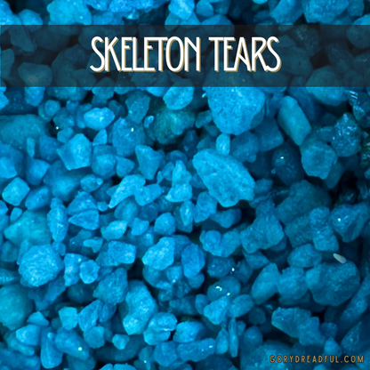 Skeleton Tears Sizzling Room Salt Crystal Potpourri: Pumpkin Pear Cassia Bourbon Scent