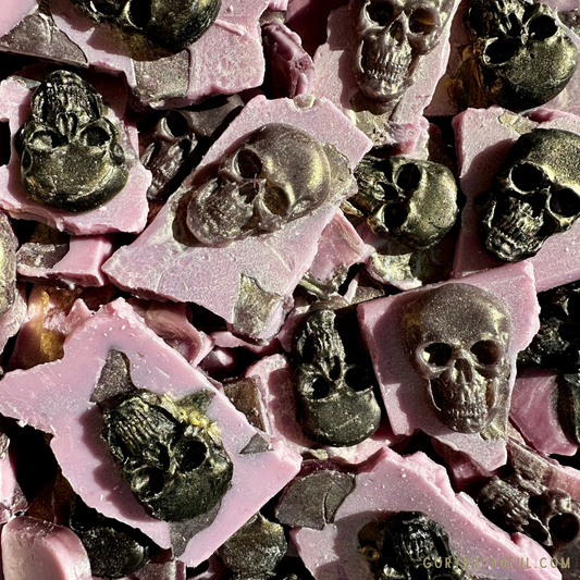 Death Metal Cupcake Wax Melt Brittle: Chocolate Cherry Absinthe Scent