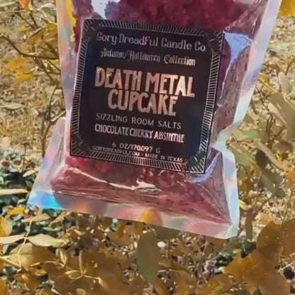 Death Metal Cupcake Sizzling Room Salt Crystal Potpourri: Chocolate Cherry Absinthe Scent